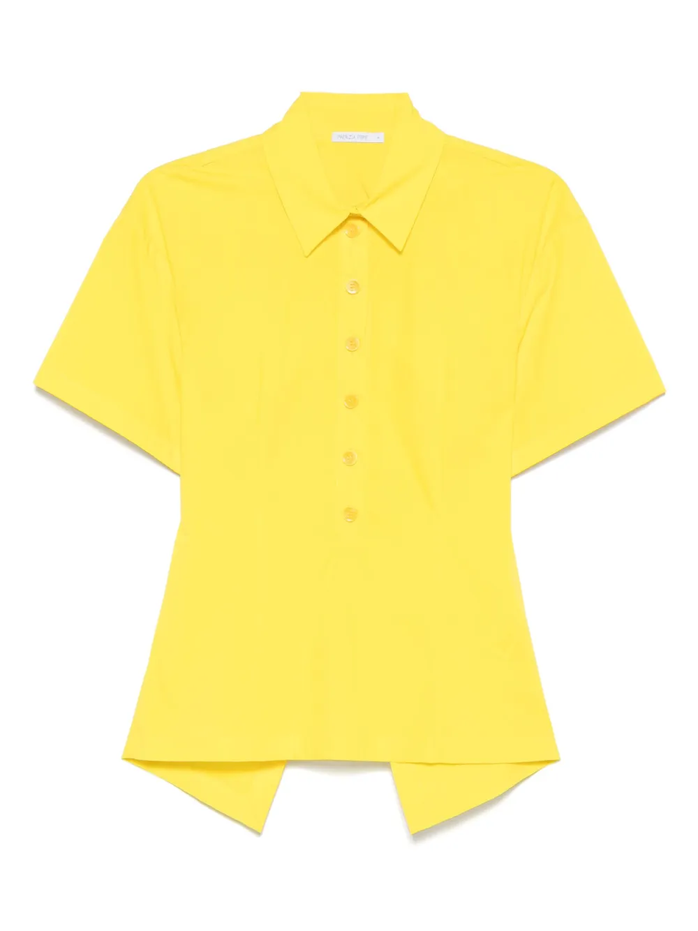 Поло с открытой спиной Patrizia Pepe, желтый 
Поло с открытой спиной Patrizia Pepe, желтый