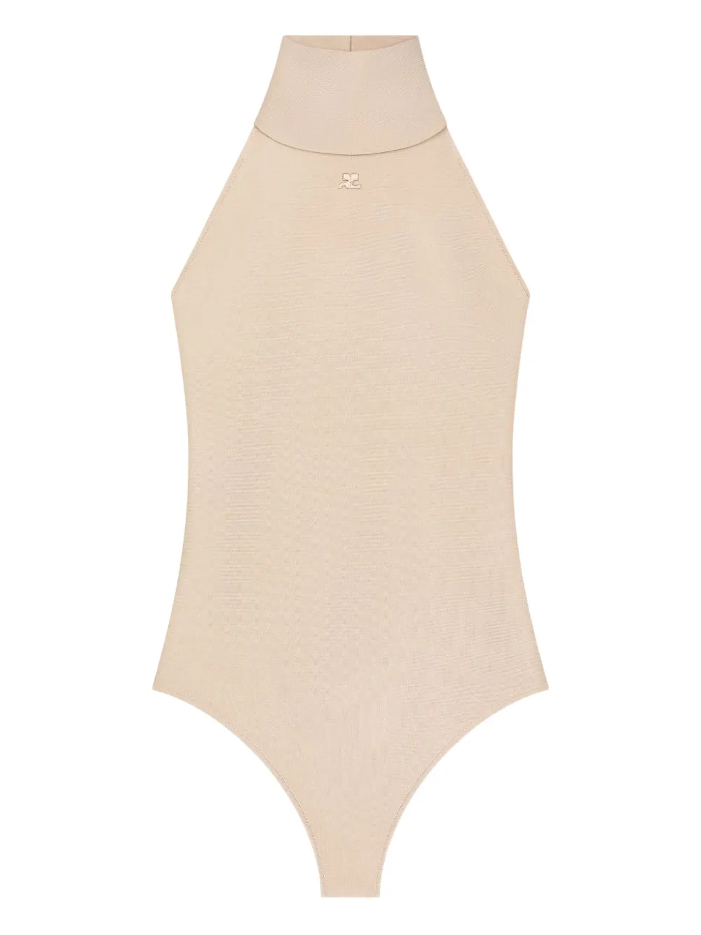 Боди из джерси с вырезом халтер Courrèges, нейтральный
Боди из джерси с вырезом халтер Courrèges, нейтральный