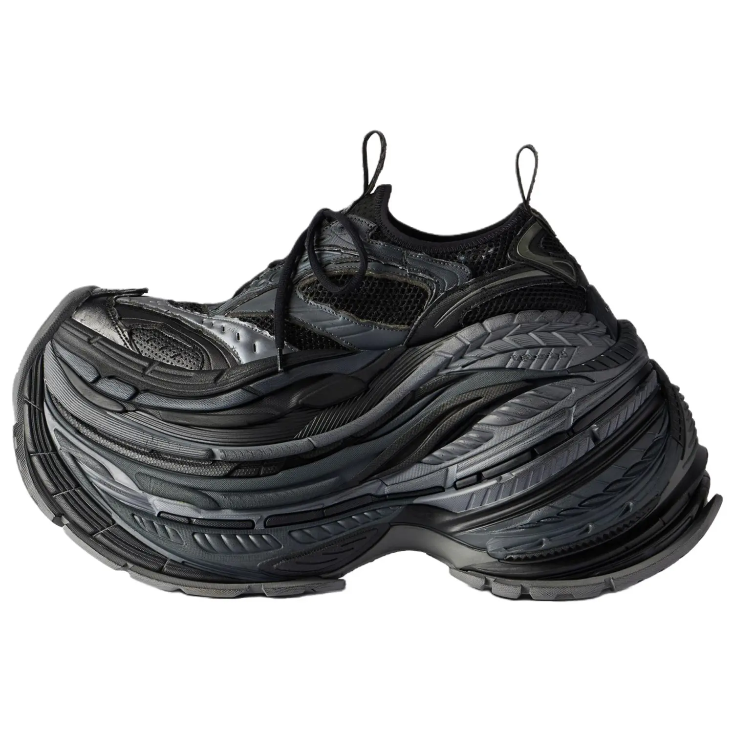 Balenciaga Низкие массивные кроссовки на платформе 16XL, мужские, черно-серые
Balenciaga Низкие массивные кроссовки на платформе 16XL, мужские, черно-серые