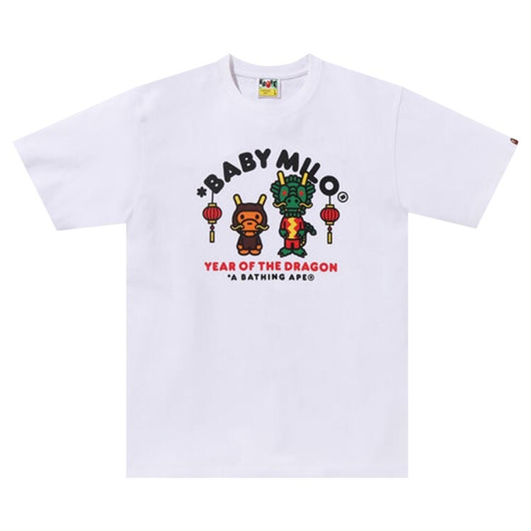 Футболка BAPE Year Of The Dragon Baby Milo 'White', белый 
Футболка BAPE Year Of The Dragon Baby Milo 'White', белый