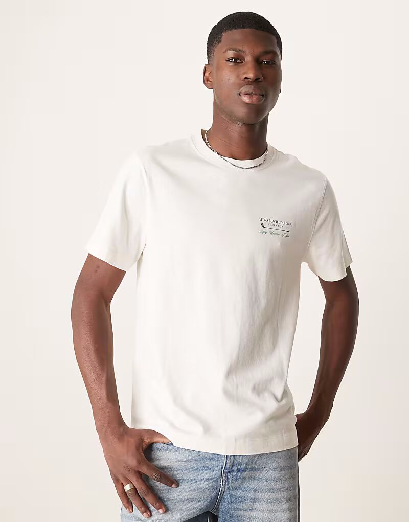 Футболка с принтом на спине Abercrombie & Fitch Golf кремового цвета
Футболка с принтом на спине Abercrombie & Fitch Golf кремового цвета