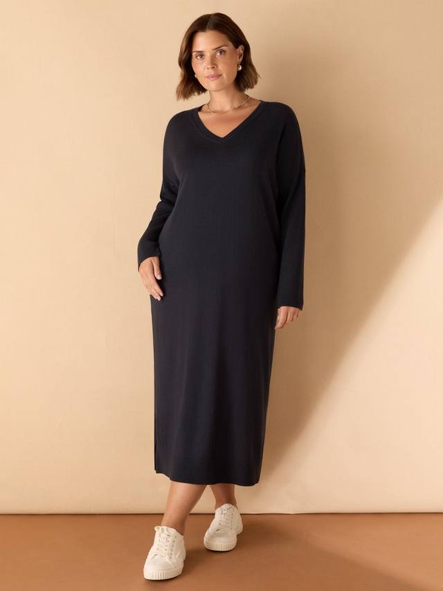 Платье-джемпер с V-образным вырезом Live Unlimited, Blue
Платье-джемпер с V-образным вырезом Live Unlimited, Blue