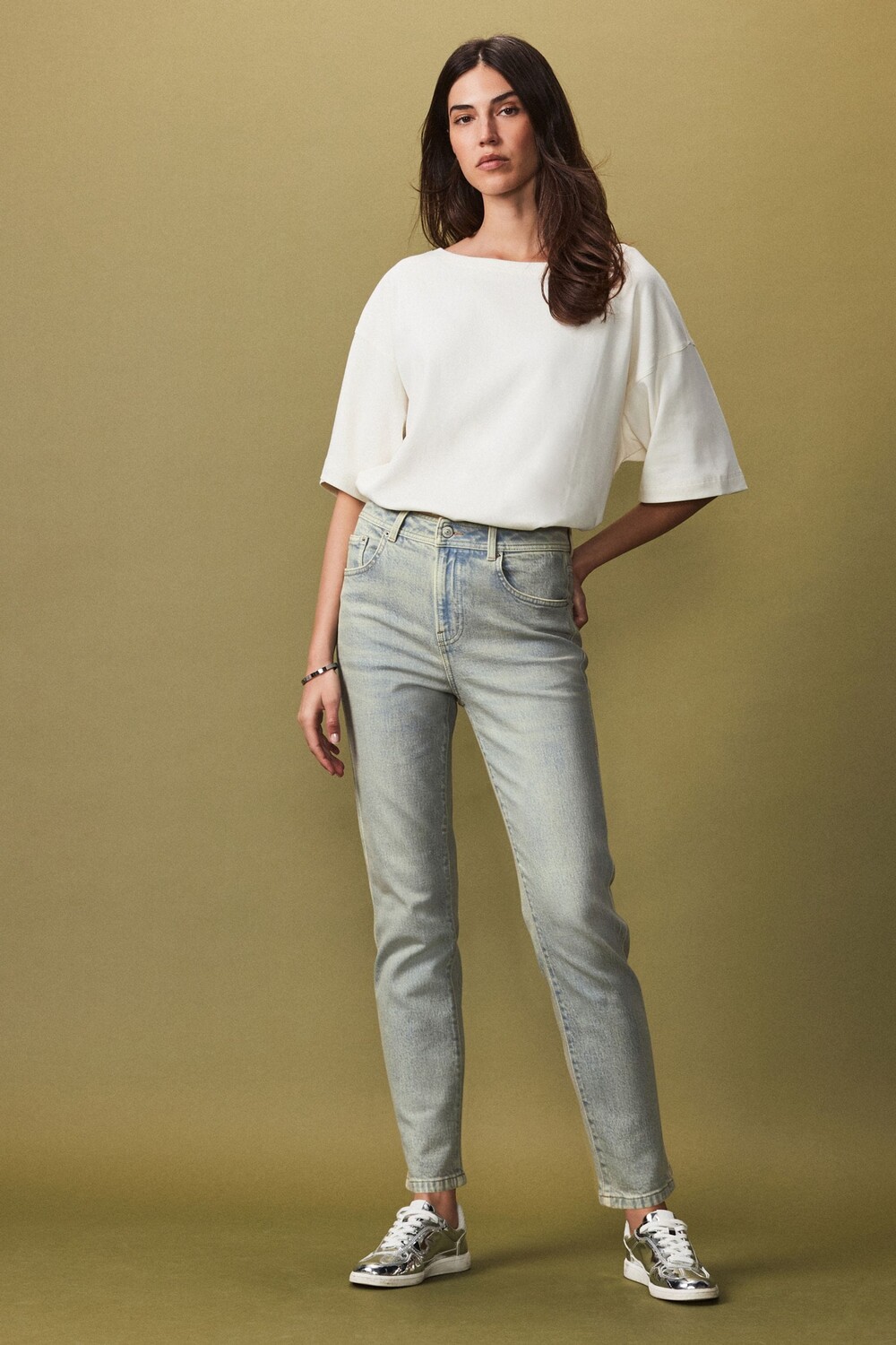 Джинсы стрейч Mom Comfort Next, зеленый
Джинсы стрейч Mom Comfort Next, зеленый