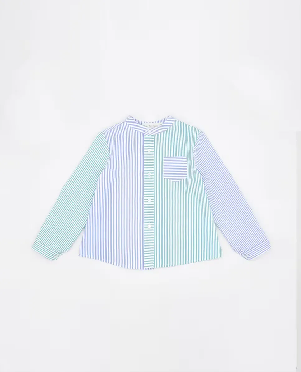 Рубашка для мальчика из хлопка с цветными блоками Fina Ejerique, многоцветный
Рубашка для мальчика из хлопка с цветными блоками Fina Ejerique, многоцветный