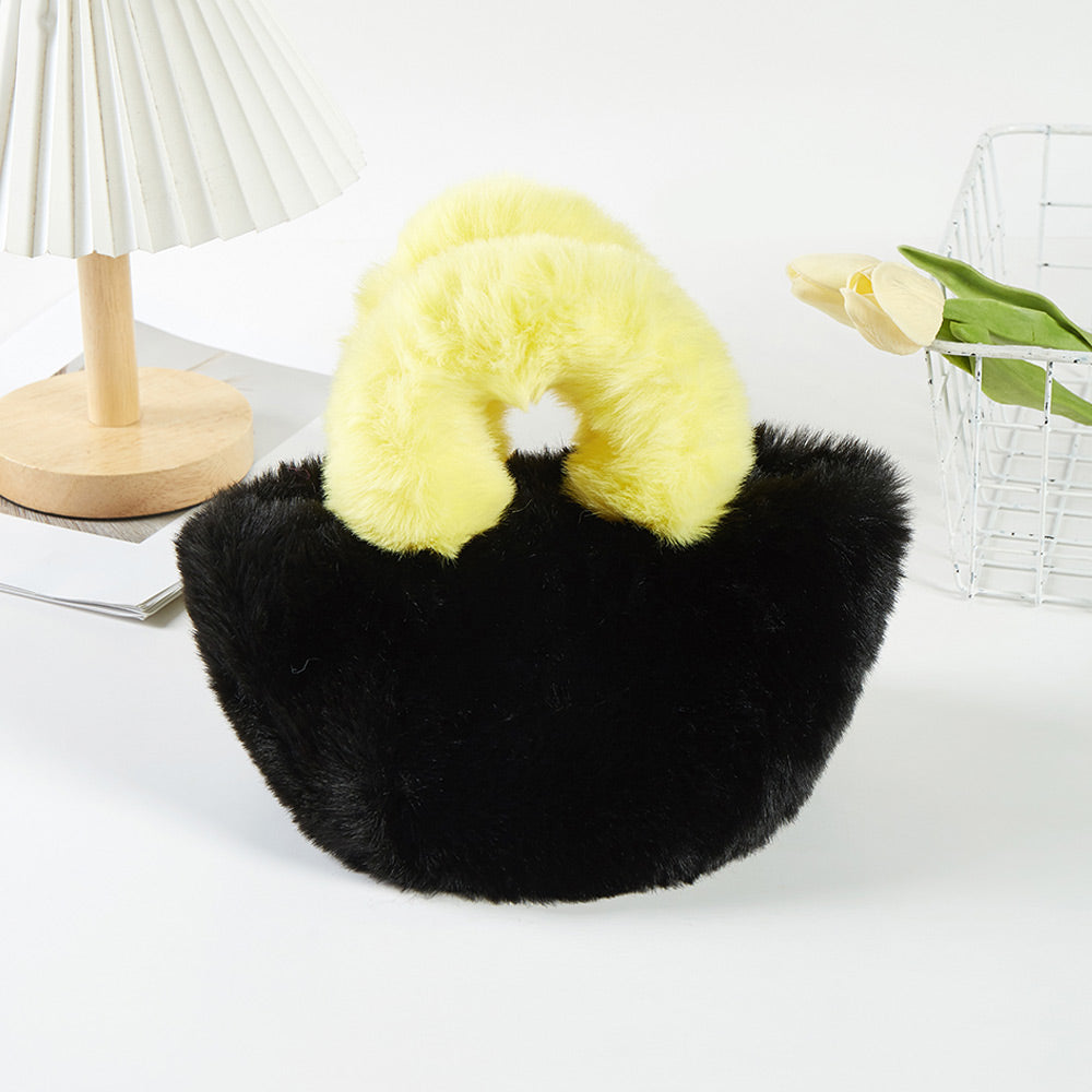 Двухцветная искусственная меховая микросумка через плечо FASHNZFAB, черный
Двухцветная искусственная меховая микросумка через плечо FASHNZFAB, черный