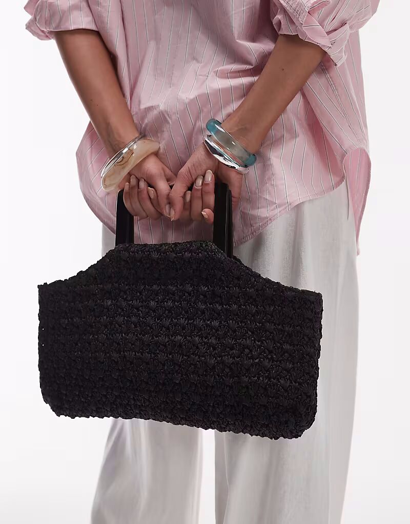 Соломенная сумка Topshop Giveon черного цвета
Соломенная сумка Topshop Giveon черного цвета