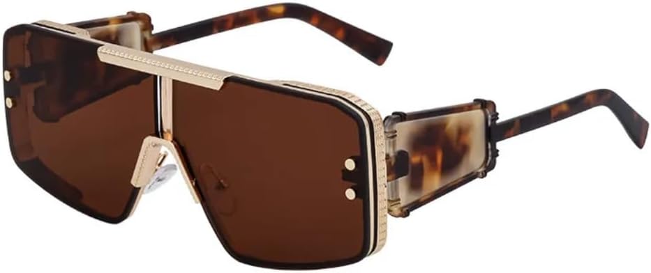 Роскошные солнцезащитные очки большого размера в крупной оправе для женщин и мужчин, винтажные, популярные, в стиле металл-панк, с плоской верхней частью, защита от УФ-излучения UV400 TKKTLLT, Gold Tea
Роскошные солнцезащитные очки большого размера в крупной оправе для женщин и мужчин, винтажные, популярные, в стиле металл-панк, с плоской верхней частью, защита от УФ-излучения UV400 TKKTLLT, Gold Tea