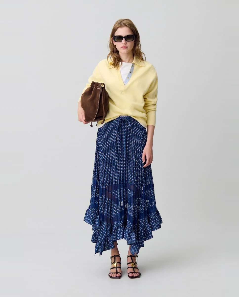 Длинная плиссированная юбка с принтом Claudie Pierlot, темно-синий
Длинная плиссированная юбка с принтом Claudie Pierlot, темно-синий