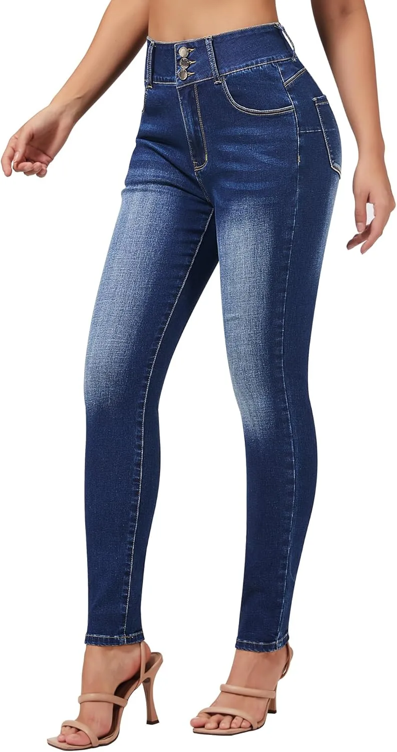 Roswear Женские джинсы скинни с высокой посадкой и эффектом контроля живота
Roswear Женские джинсы скинни с высокой посадкой и эффектом контроля живота