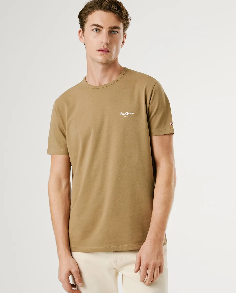 Футболка мужская с коротким рукавом и печатным логотипом Pepe Jeans, бежевый
Футболка мужская с коротким рукавом и печатным логотипом Pepe Jeans, бежевый