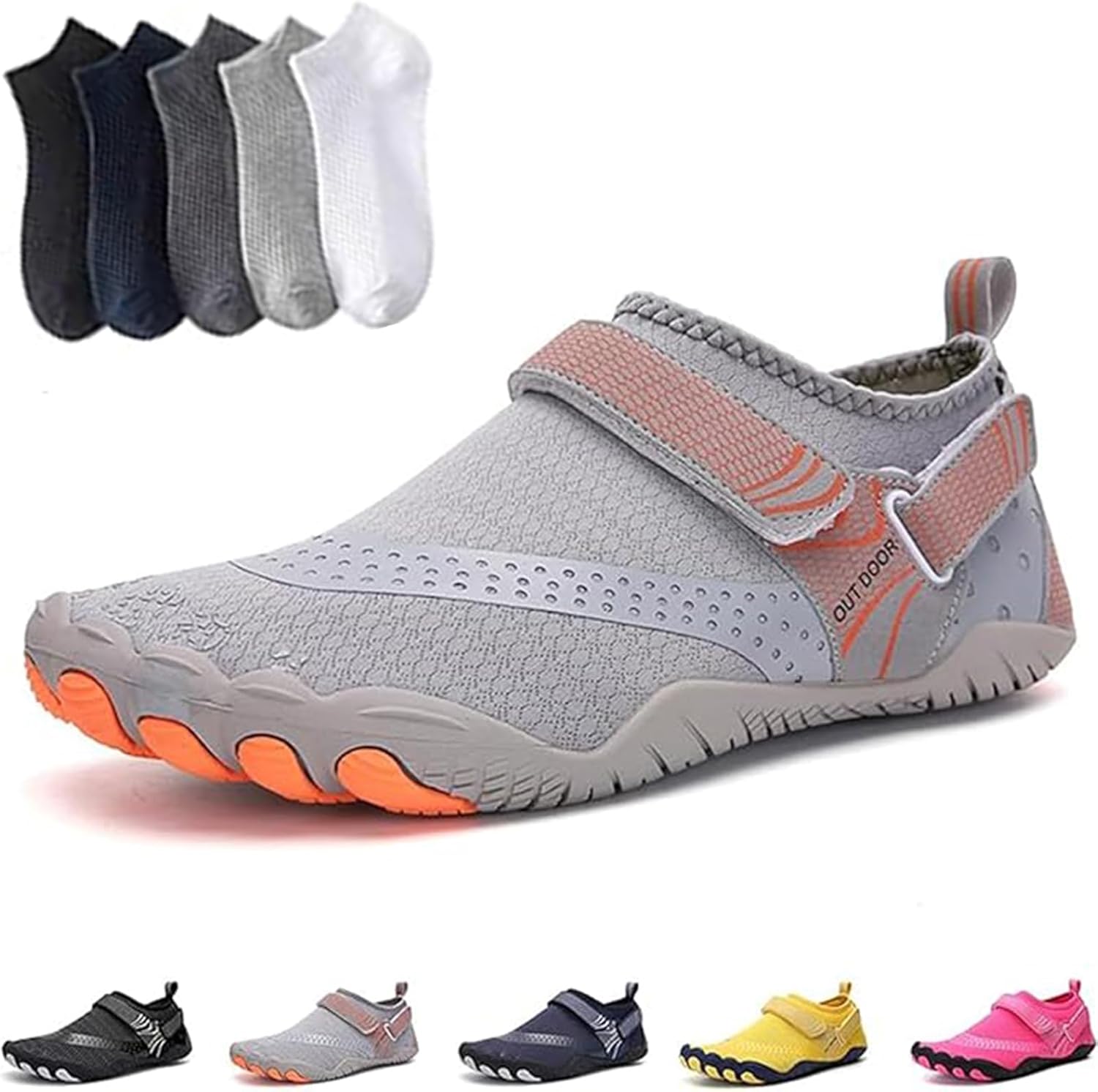 Кроссовки с широкой носочной частью, дышащие, не скользящие, быстросохнущие, для воды, активного отдыха на улице, плавания, бассейна, пляжа, серфинга, прогулок, йоги на воде, реки, унисекс Giltpeak, серый
Кроссовки с широкой носочной частью, дышащие, не скользящие, быстросохнущие, для воды, активного отдыха на улице, плавания, бассейна, пляжа, серфинга, прогулок, йоги на воде, реки, унисекс Giltpeak, серый