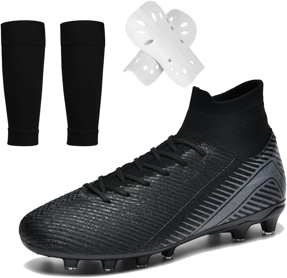 Мужские и женские футбольные бутсы для взрослых, высокие футбольные кроссовки для тренировок, шиповки AG/TF для искусственного газона, бейсбольные кроссовки, размеры для молодежи и взрослых с набором носков с щитками Spedify, черный
Мужские и женские футбольные бутсы для взрослых, высокие футбольные кроссовки для тренировок, шиповки AG/TF для искусственного газона, бейсбольные кроссовки, размеры для молодежи и взрослых с набором носков с щитками Spedify, черный