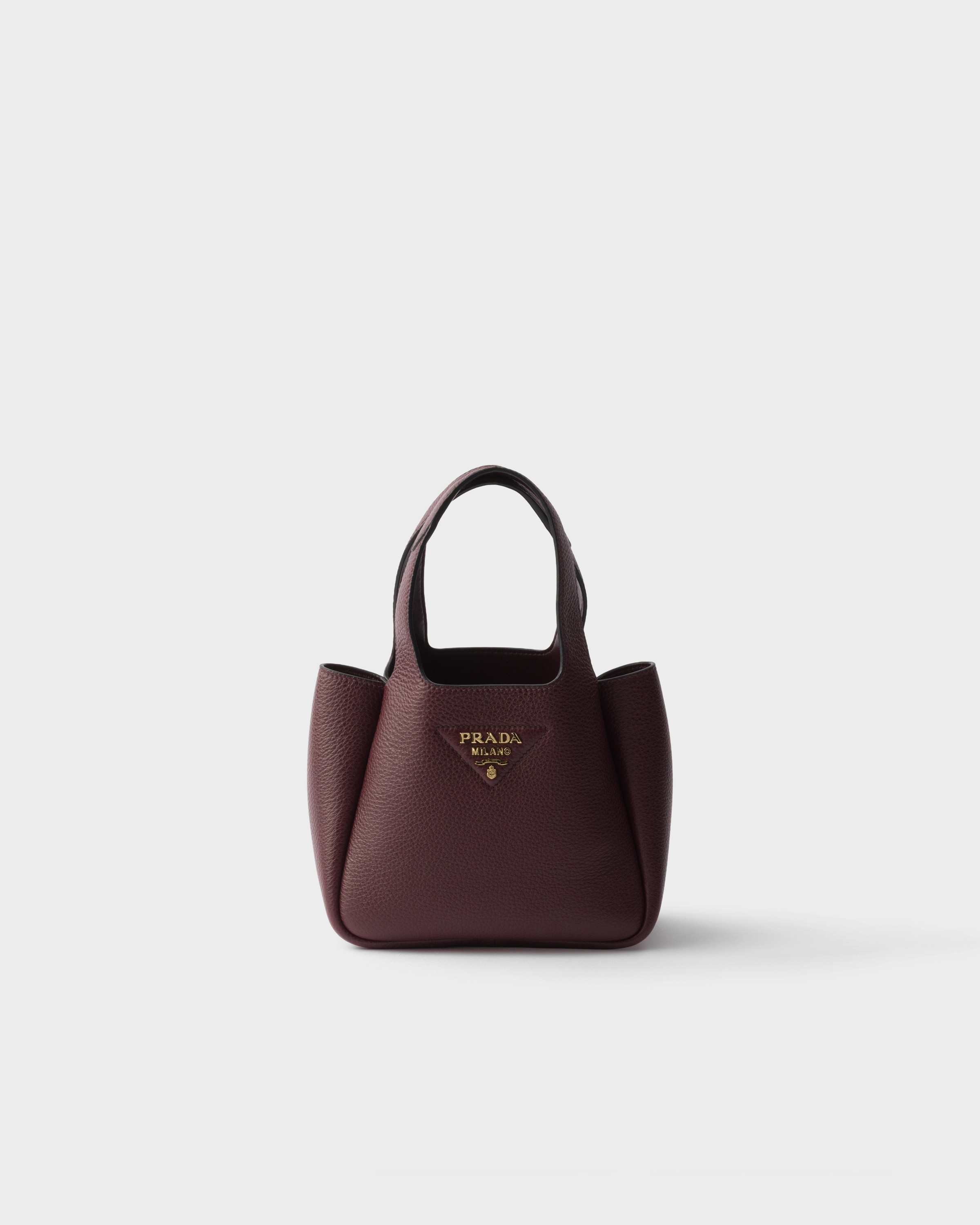 Мини-сумка из кожи Prada, бордовый
Мини-сумка из кожи Prada, бордовый