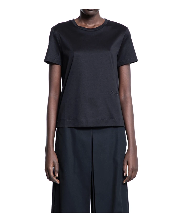 Футболка с вышитым логотипом, черная Max Mara, черный
Футболка с вышитым логотипом, черная Max Mara, черный