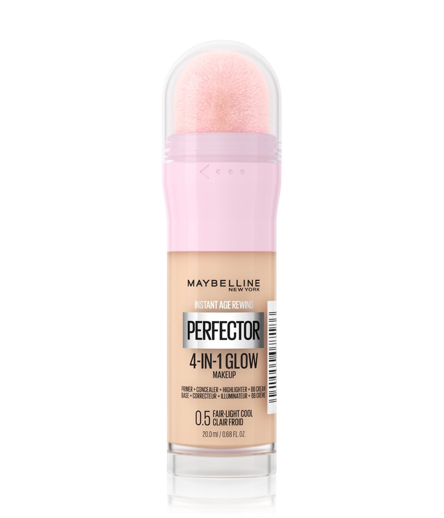 Жидкая основа Maybelline Instant Age Rewind Perfector 4-in-1 Glow, Nr. 0.5 - Fair-Light Cool, 20 ml
Жидкая основа Maybelline Instant Age Rewind Perfector 4-in-1 Glow, Nr. 0.5 - Fair-Light Cool, 20 ml