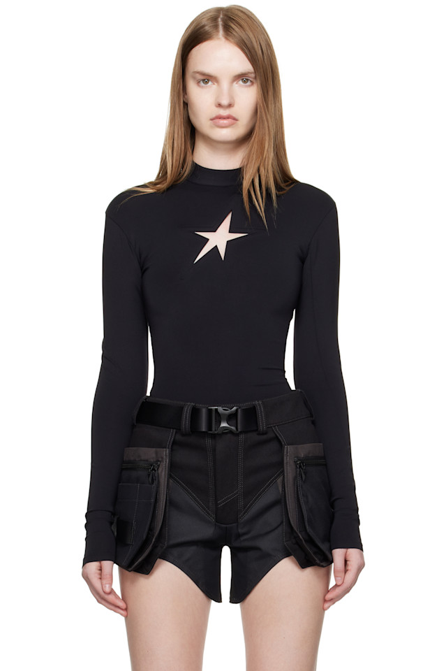 Звездный топ Mugler, черный
Звездный топ Mugler, черный