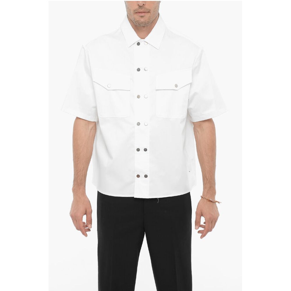 Рубашка свободного кроя с короткими рукавами и двойным нагрудным карманом Neil Barrett, White
Рубашка свободного кроя с короткими рукавами и двойным нагрудным карманом Neil Barrett, White
