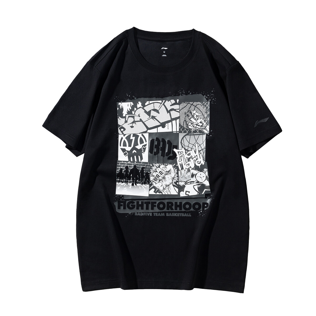 Футболка унисекс черная Lining, черный
Футболка унисекс черная Lining, черный