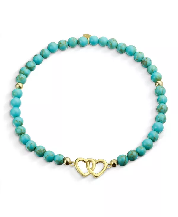 Браслет из переплетающихся сердец BFF с синтетическими бусинами из прессованной бирюзы, позолоченный, стерлинговое серебро Bling Jewelry, turquoise
Браслет из переплетающихся сердец BFF с синтетическими бусинами из прессованной бирюзы, позолоченный, стерлинговое серебро Bling Jewelry, turquoise