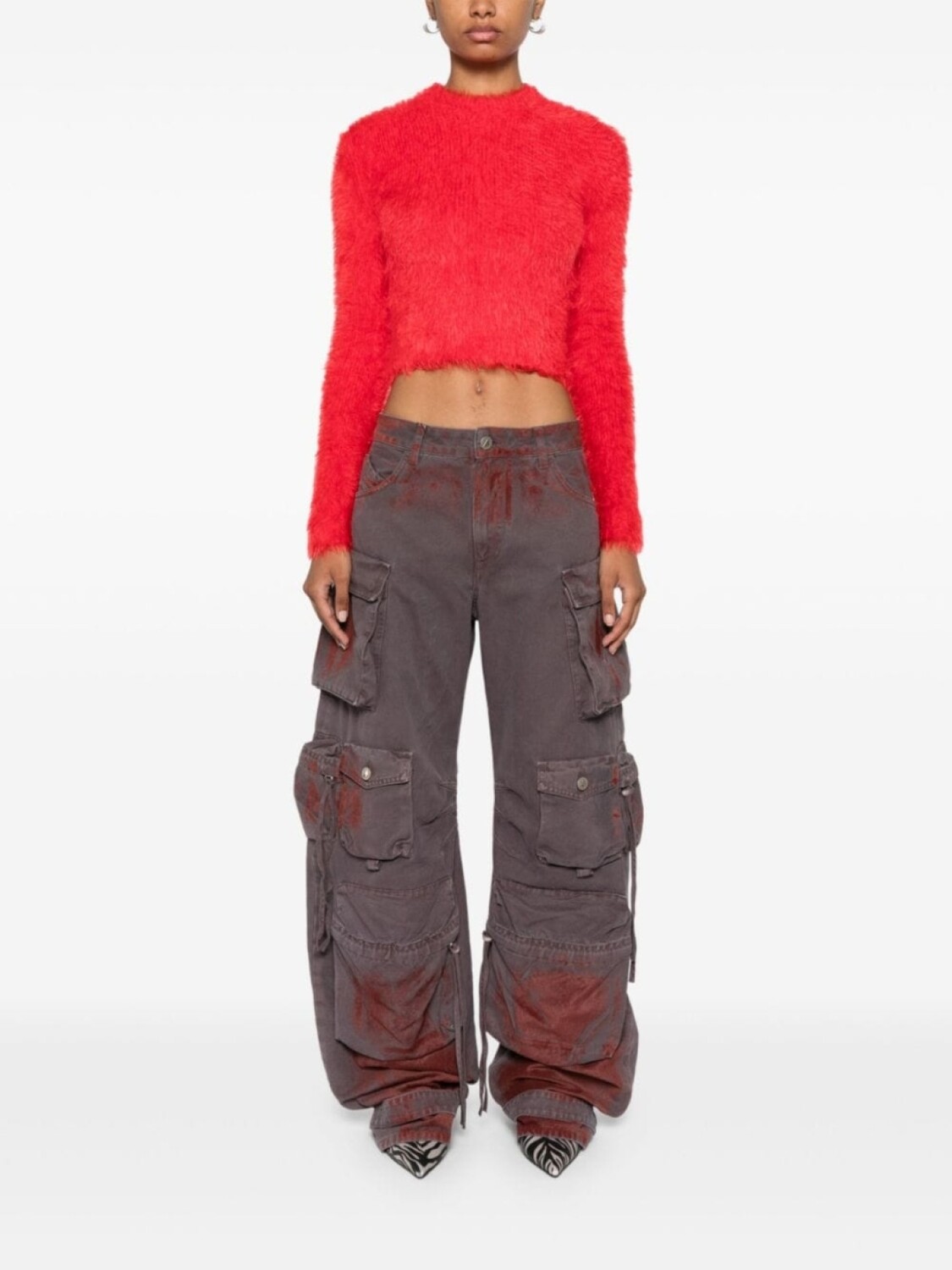 The Attico брюки карго Fern, фиолетовый
The Attico брюки карго Fern, фиолетовый