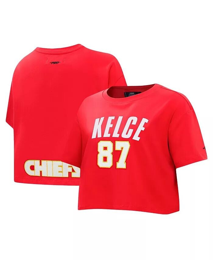 Женская укороченная свободная футболка Travis Kelce Red Kansas City Chiefs с именем и номером игрока Pro Standard
Женская укороченная свободная футболка Travis Kelce Red Kansas City Chiefs с именем и номером игрока Pro Standard