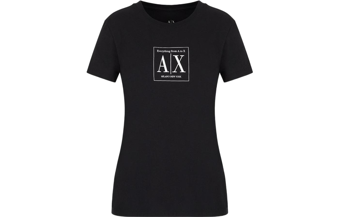 Футболка женская черная ARMANI EXCHANGE
Футболка женская черная ARMANI EXCHANGE