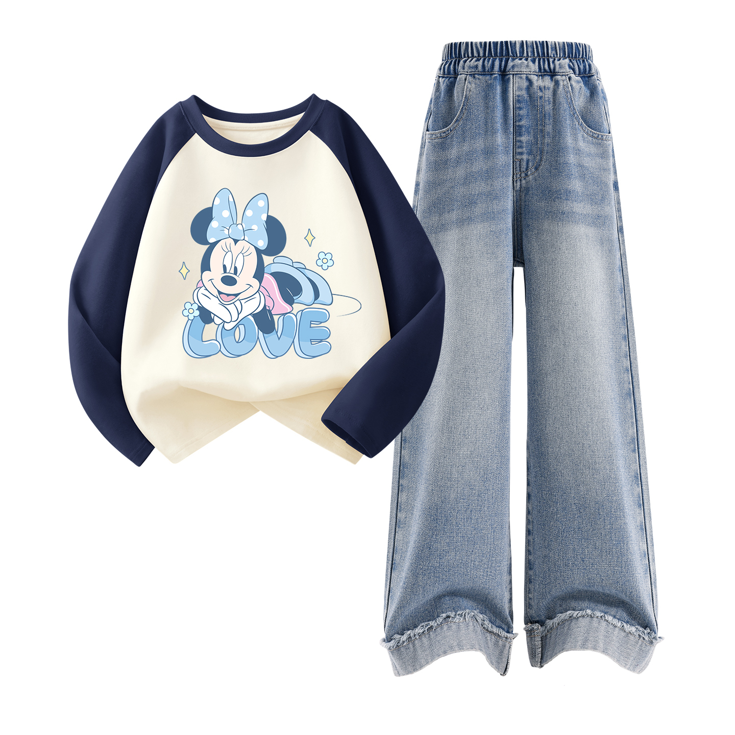 Детская повседневная спортивная одежда Disney, светло-голубой
Детская повседневная спортивная одежда Disney, светло-голубой