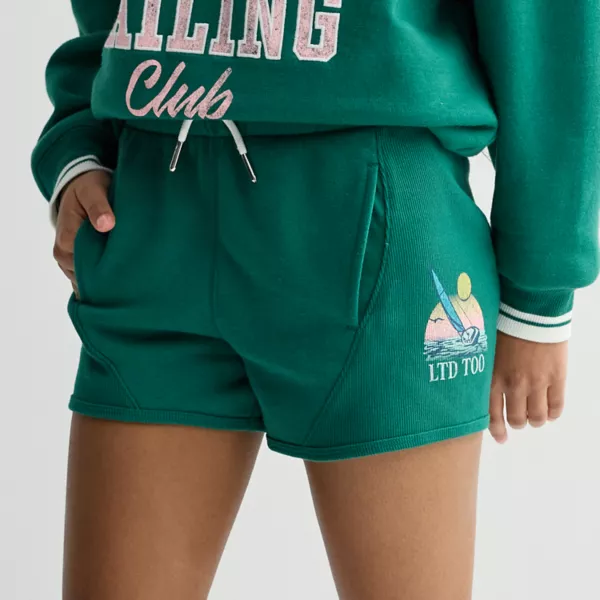 Девочки 7-16 лет потертые ребристые шорты Limited Too, зеленый
Девочки 7-16 лет потертые ребристые шорты Limited Too, зеленый