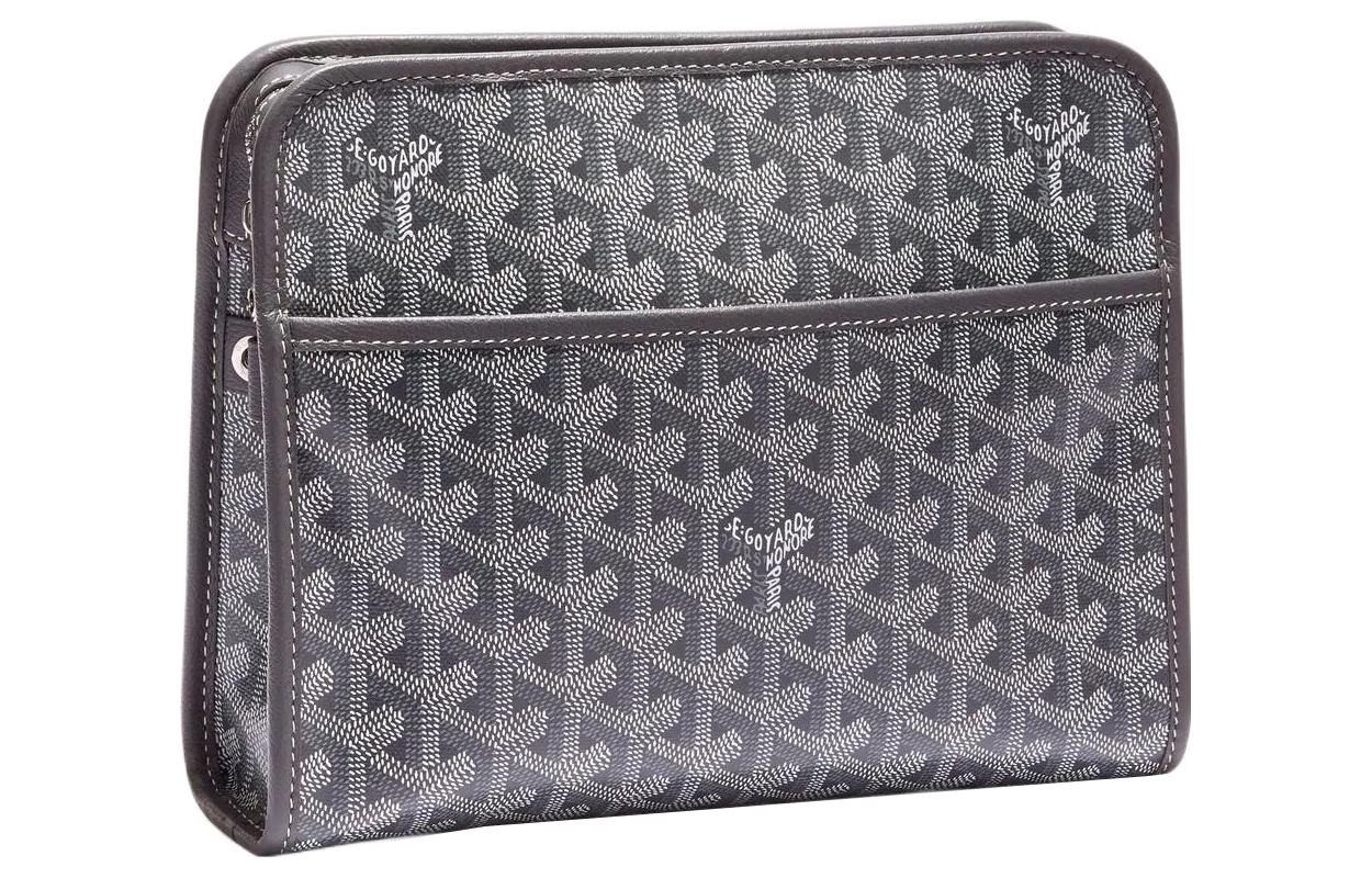 GOYARD JOUVENCE Текстильная дорожная косметичка с кожаными вставками, средний размер, унисекс, серый
GOYARD JOUVENCE Текстильная дорожная косметичка с кожаными вставками, средний размер, унисекс, серый