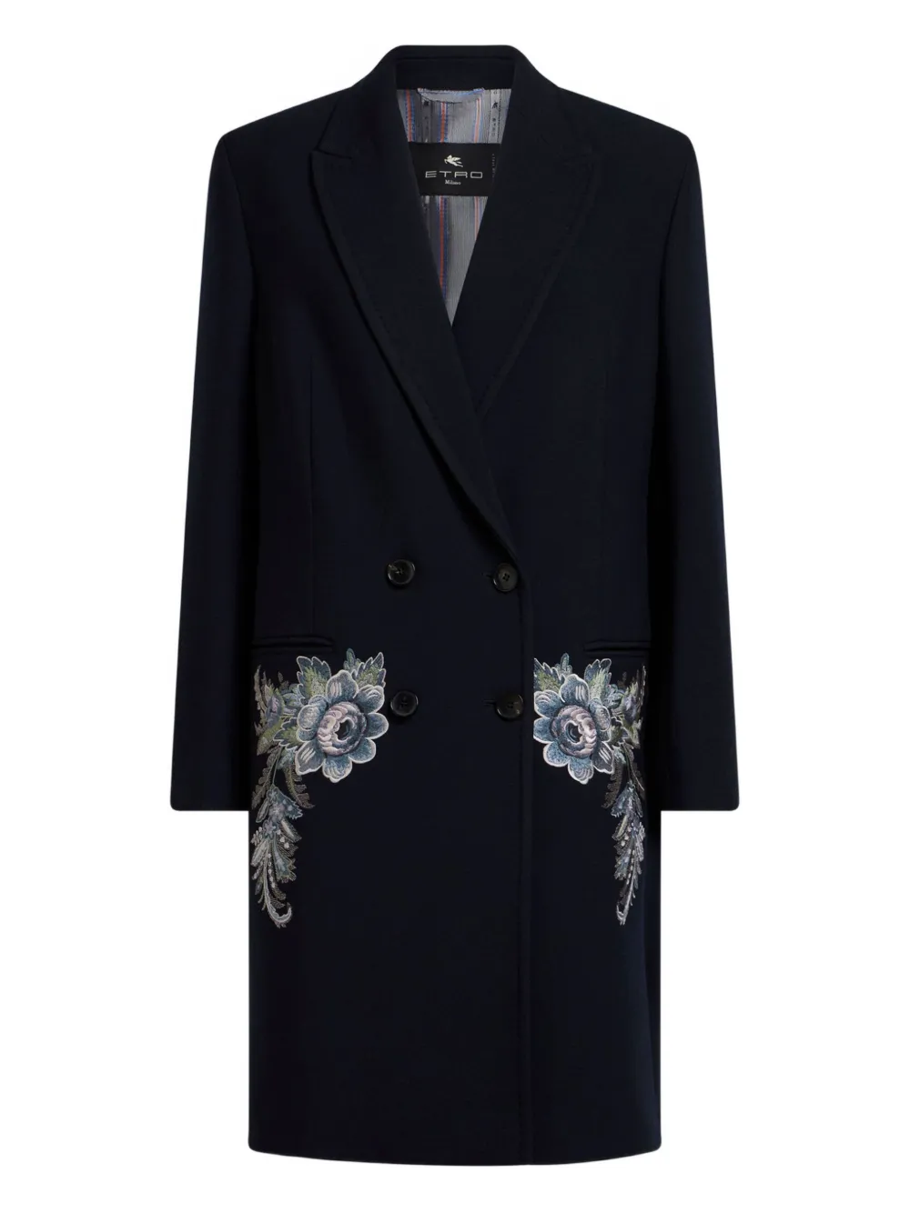 Двубортное пальто с вышивкой ETRO, синий
Двубортное пальто с вышивкой ETRO, синий