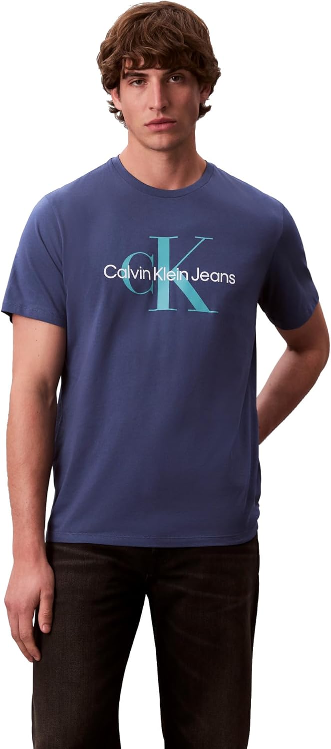 Мужская футболка с круглым вырезом и монограммой Calvin Klein, Ensign Blue, Синий, Мужская футболка с круглым вырезом и монограммой Calvin Klein, Ensign Blue
Мужская футболка с круглым вырезом и монограммой Calvin Klein, Ensign Blue, Синий, Мужская футболка с круглым вырезом и монограммой Calvin Klein, Ensign Blue