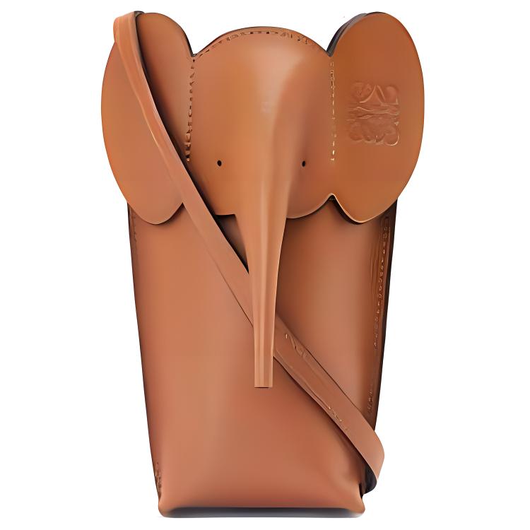 LOEWE Миниатюрная кожаная сумка через плечо женская бежевая 
LOEWE Миниатюрная кожаная сумка через плечо женская бежевая