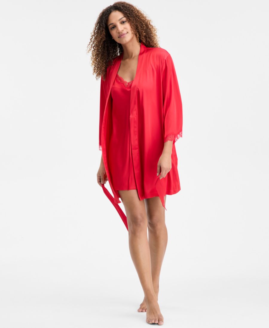 Женский атласный халат с кружевной отделкой INC International Concepts, Ski Patrol
Женский атласный халат с кружевной отделкой INC International Concepts, Ski Patrol