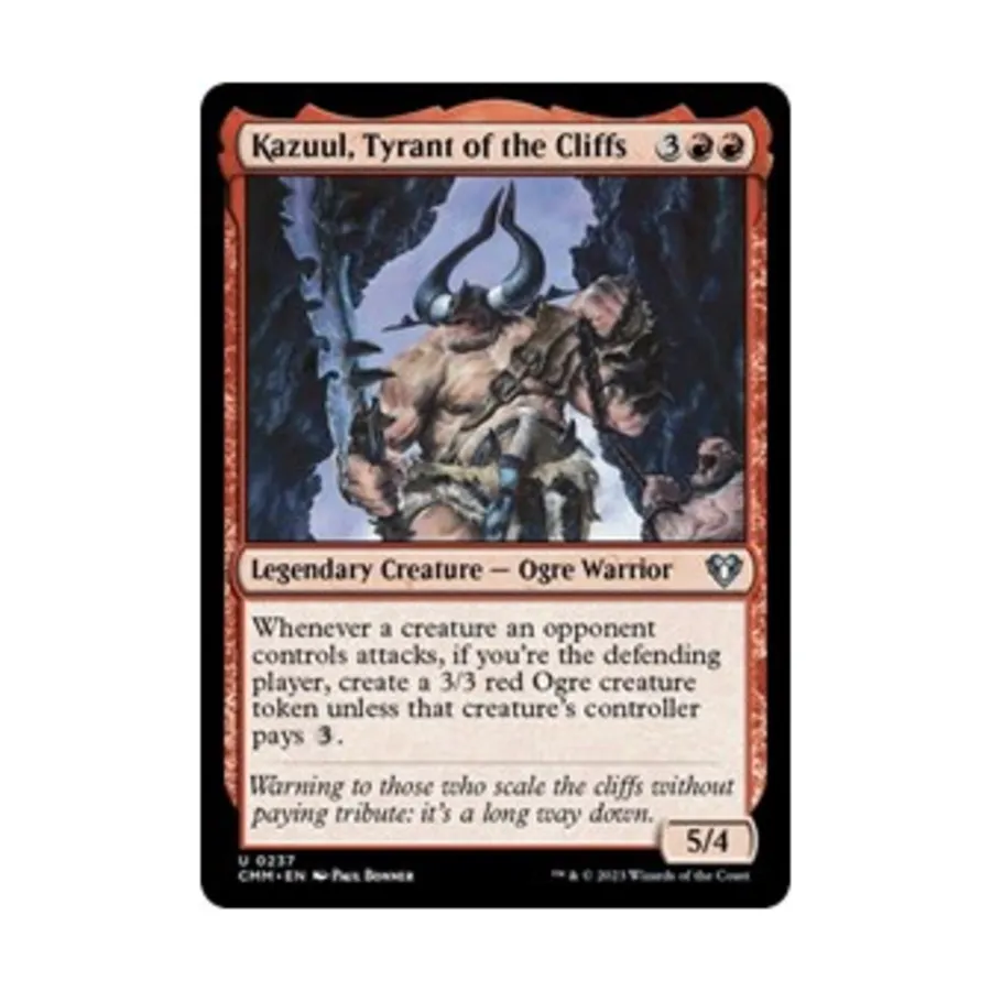 CCG Казуул, Тиран скал (U), MTG - Commander Masters
CCG Казуул, Тиран скал (U), MTG - Commander Masters