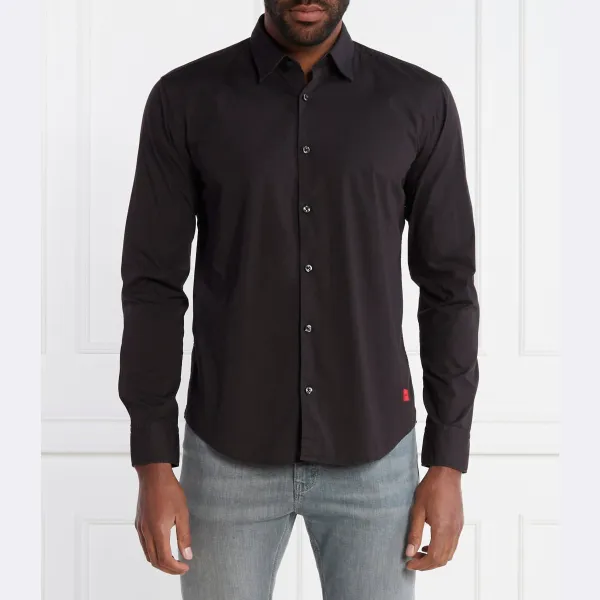 Эргономичная рубашка приталенного кроя Hugo, черный
Эргономичная рубашка приталенного кроя Hugo, черный