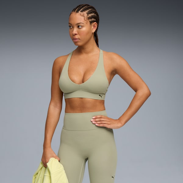 Женский спортивный бюстгальтер с низкой ударной нагрузкой, отводящий влагу Shapeluxe Plunge Puma, зеленый
Женский спортивный бюстгальтер с низкой ударной нагрузкой, отводящий влагу Shapeluxe Plunge Puma, зеленый