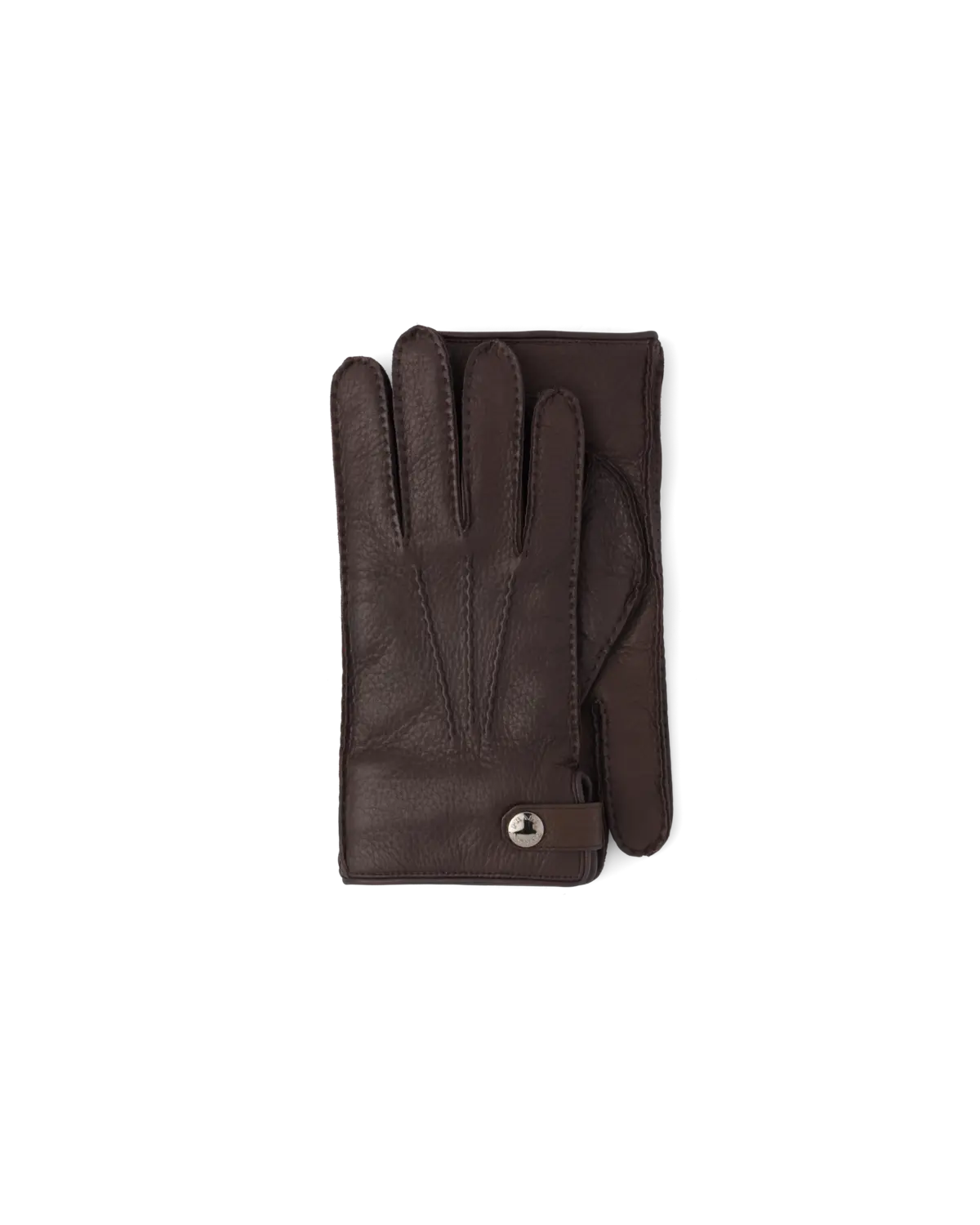 Кожаные перчатки Prada, темно-коричневый
Кожаные перчатки Prada, темно-коричневый