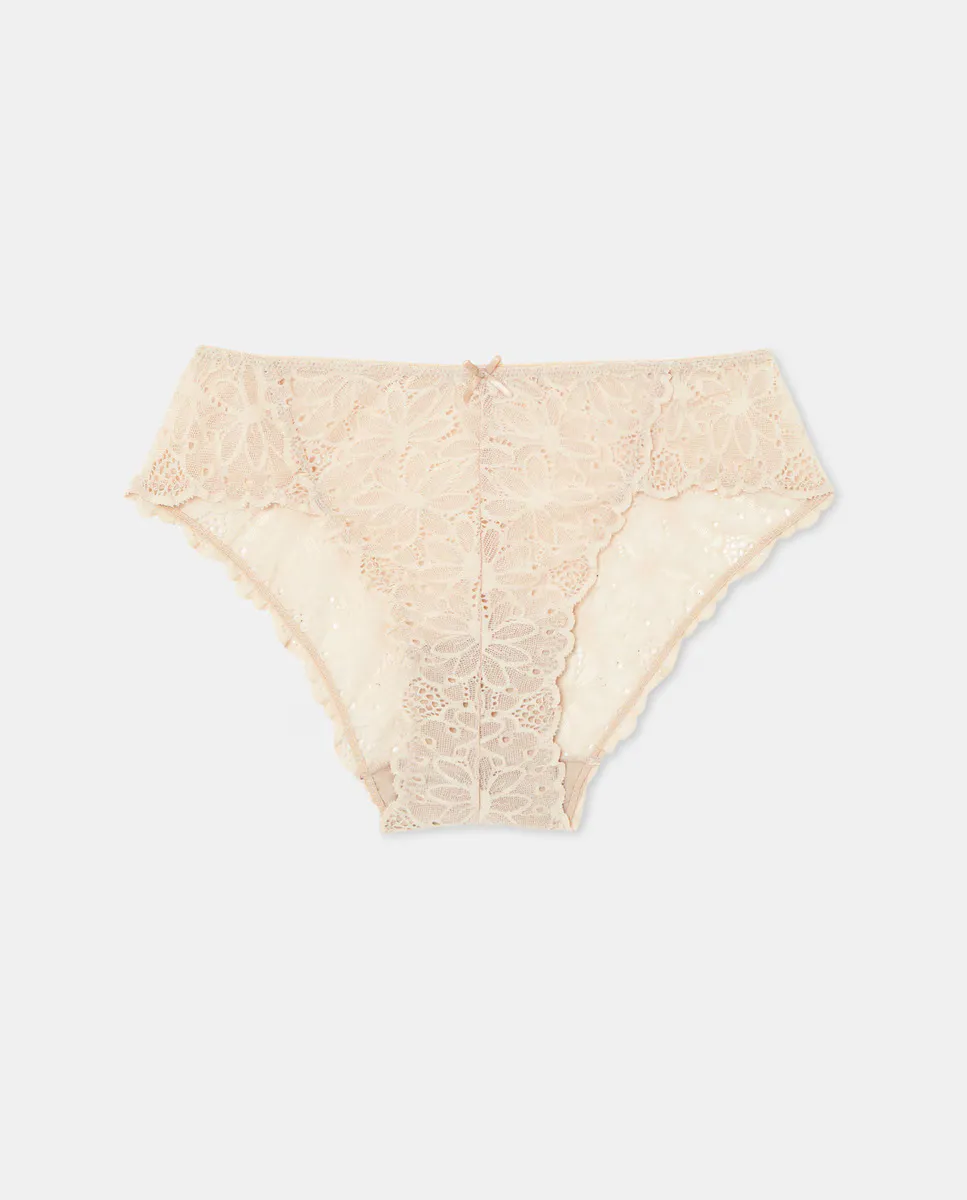 Плавки бикини из кружева с цветочным принтом Pecado Original, бежевый
Плавки бикини из кружева с цветочным принтом Pecado Original, бежевый