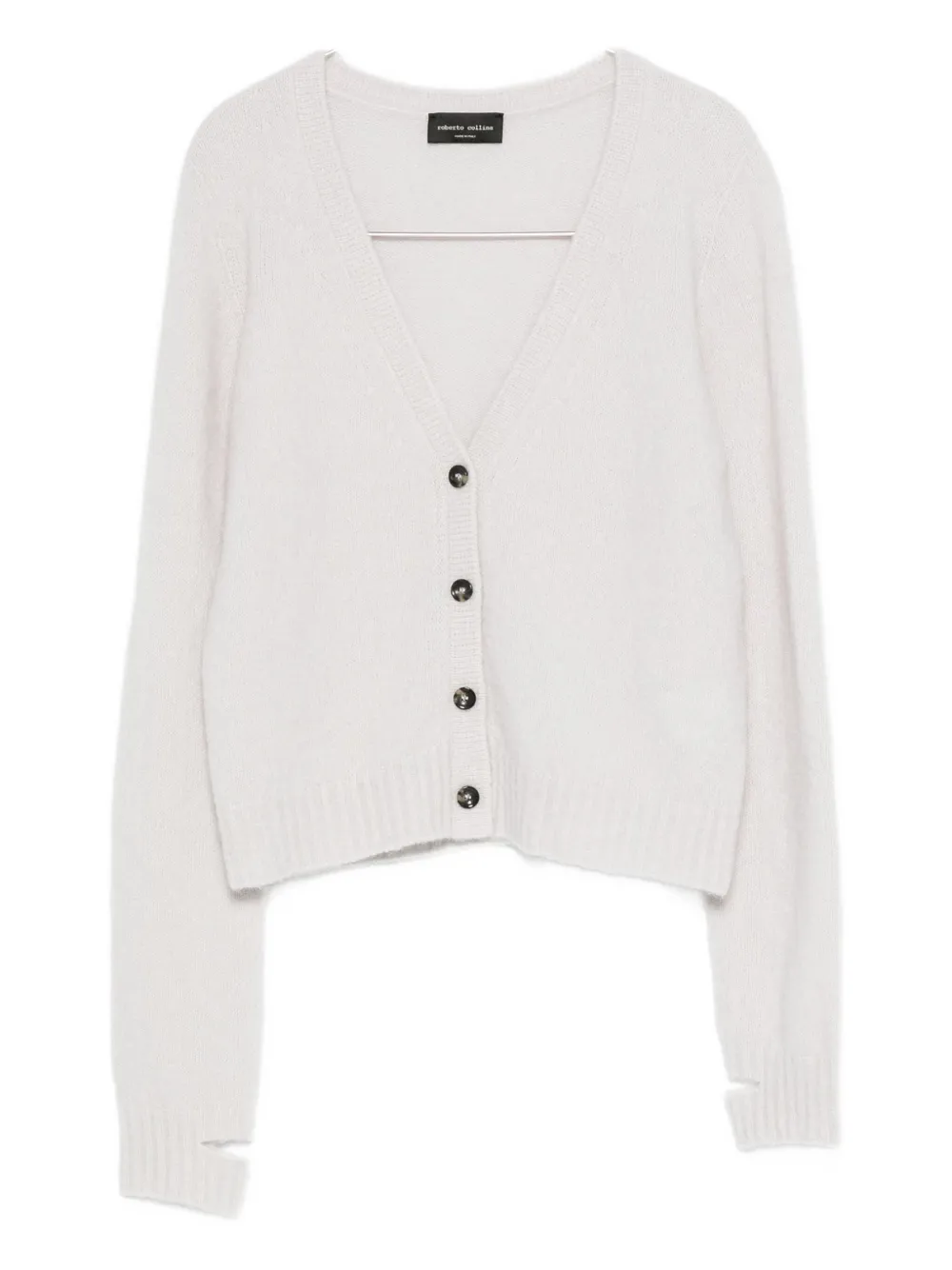Кардиган с V-образным вырезом Roberto Collina, нейтральный
Кардиган с V-образным вырезом Roberto Collina, нейтральный