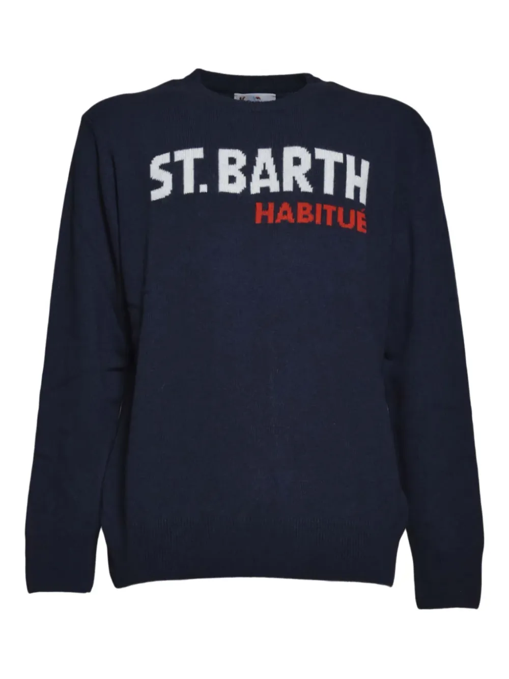 Свитер с круглым вырезом и логотипом Mc2 Saint Barth, синий
Свитер с круглым вырезом и логотипом Mc2 Saint Barth, синий