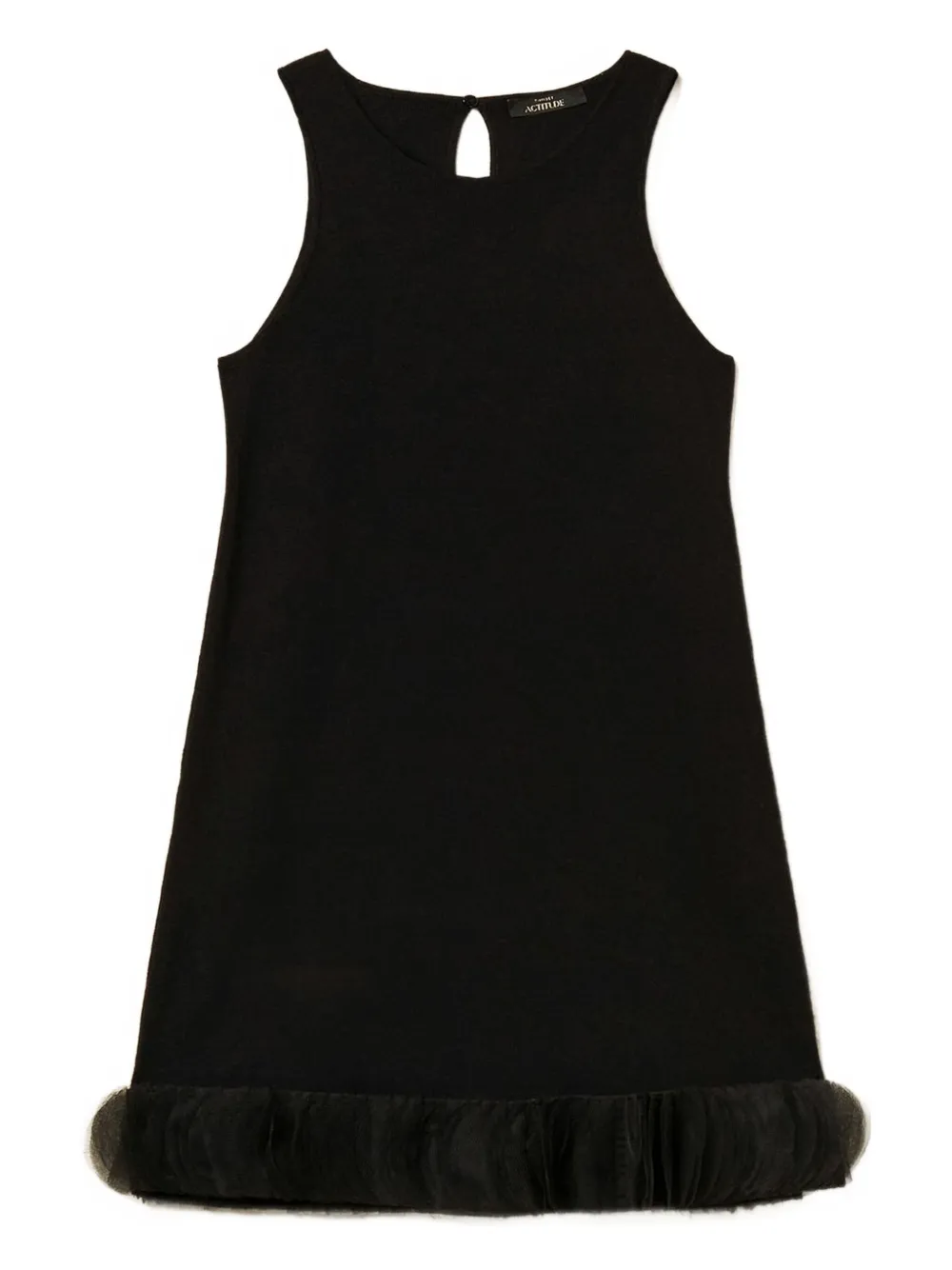 Мини-платье с отделкой из тюля TWINSET, черный
Мини-платье с отделкой из тюля TWINSET, черный