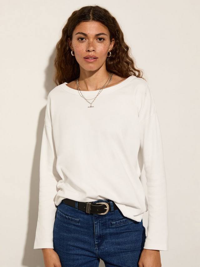 Расслабленный топ из органической хлопчатобумажной смеси montrose Baukjen, цвет Pure White
Расслабленный топ из органической хлопчатобумажной смеси montrose Baukjen, цвет Pure White