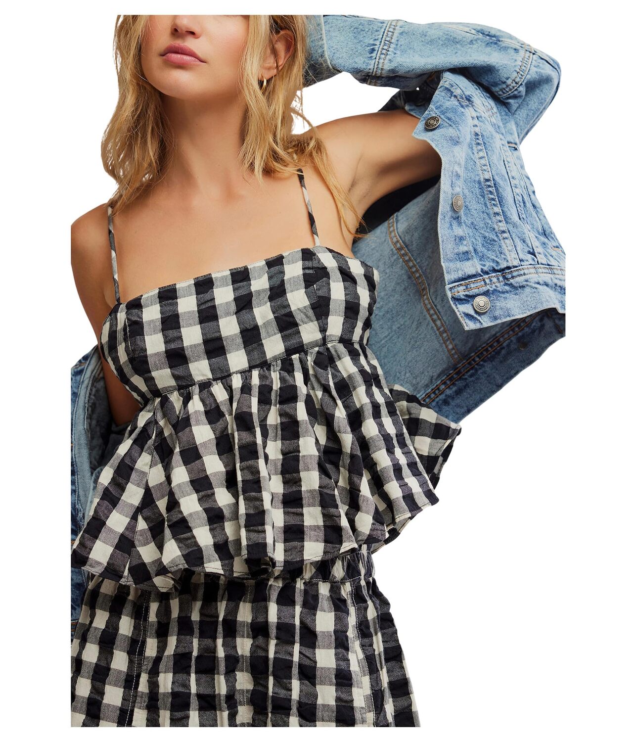 Топ Free People Mia Plaid Tank, Black Combo
Топ Free People Mia Plaid Tank, Black Combo