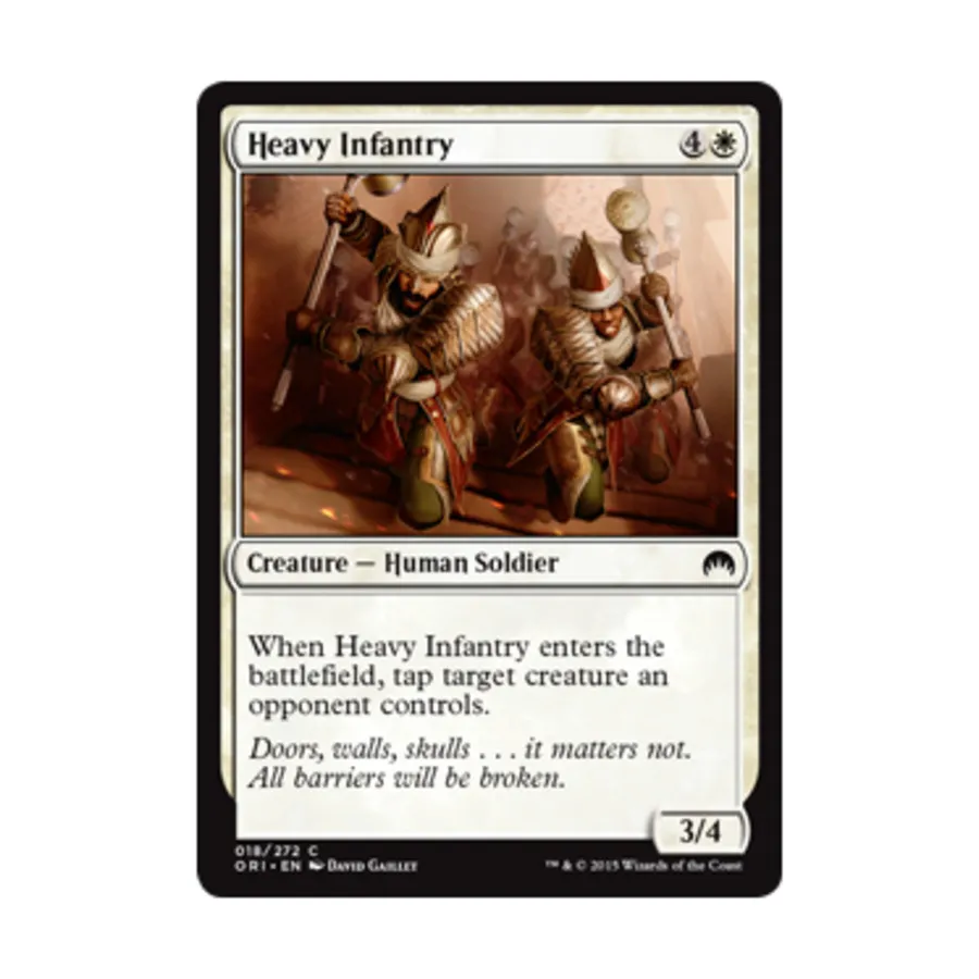 CCG Тяжелая пехота (C) (Рольга), MTG - Magic Origins
CCG Тяжелая пехота (C) (Рольга), MTG - Magic Origins