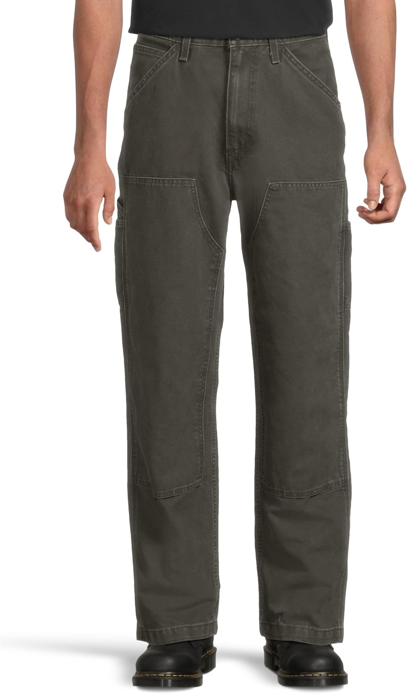 Мужские свободные прямые брюки 568 с двойным коленом Levi's Premium, Charcoal Green
Мужские свободные прямые брюки 568 с двойным коленом Levi's Premium, Charcoal Green