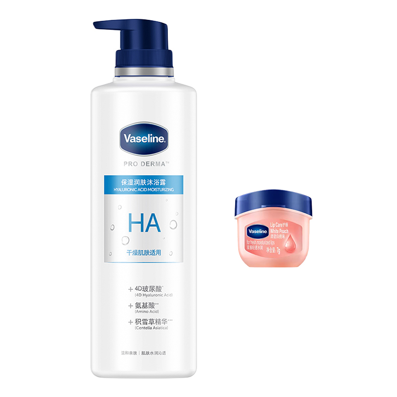 Наборы для ухода Unisex Vaseline, hyaluronic acid shower gel 500ml + белый peach 7g
Наборы для ухода Unisex Vaseline, hyaluronic acid shower gel 500ml + белый peach 7g