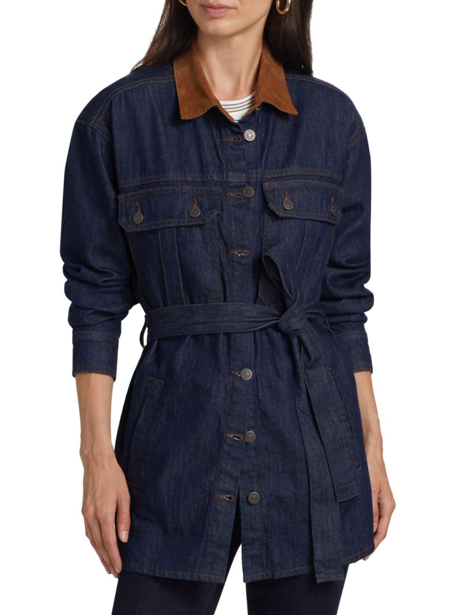 Джинсовая куртка-рубашка Mikaela Veronica Beard, цвет Indigo Rinse
Джинсовая куртка-рубашка Mikaela Veronica Beard, цвет Indigo Rinse