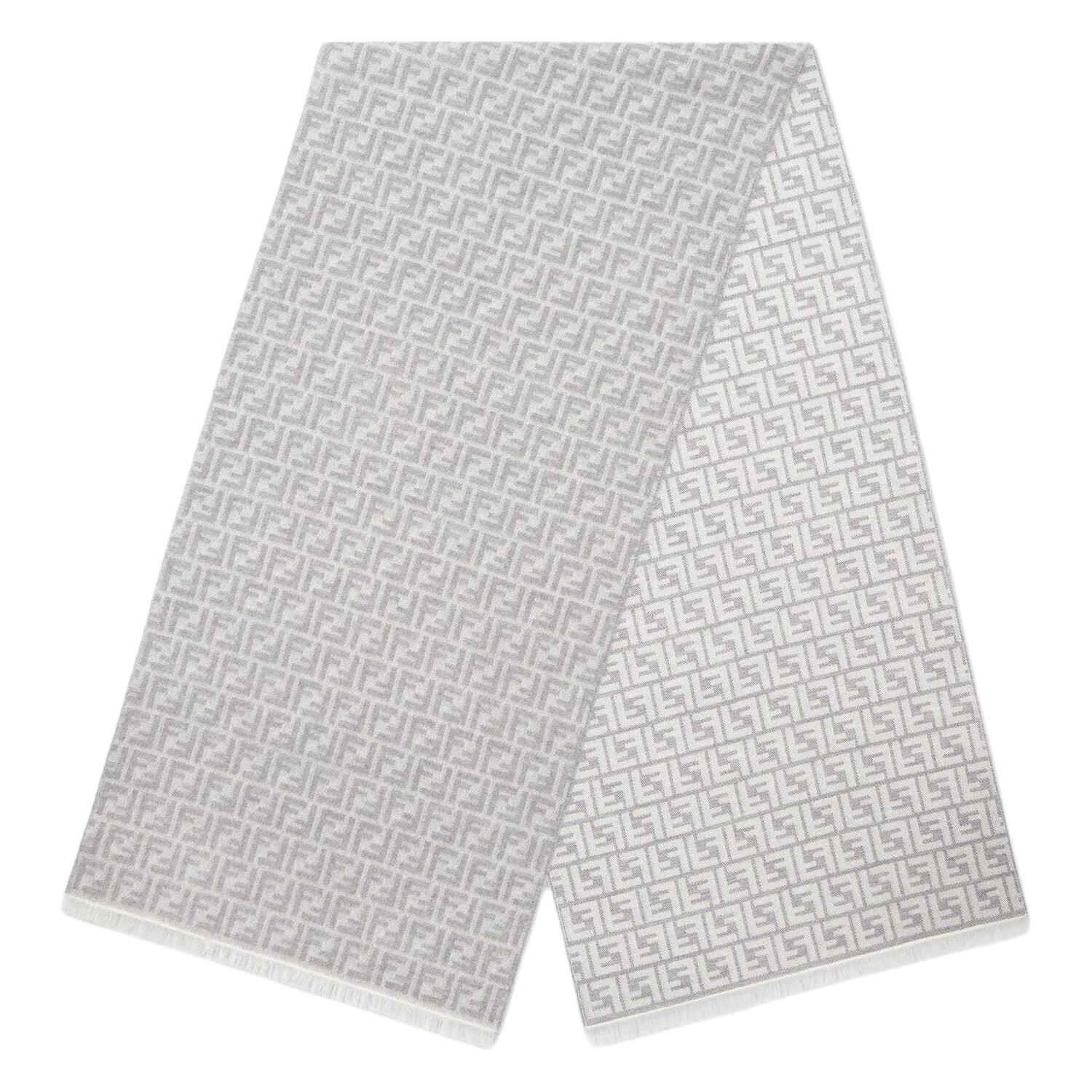 FENDI Шерстяной вязаный шарф мужской серый, Gray
FENDI Шерстяной вязаный шарф мужской серый, Gray