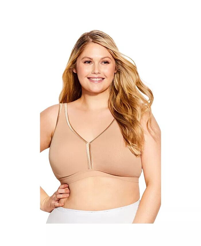 Базовый хлопковый бюстгальтер больших размеров AVENUE, бежевый
Базовый хлопковый бюстгальтер больших размеров AVENUE, бежевый