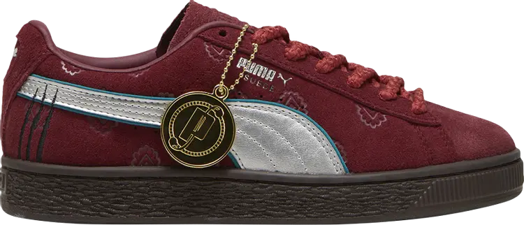 Кроссовки One Piece x Suede Big Kid 'Red Hair Pirates', красный 
Кроссовки One Piece x Suede Big Kid 'Red Hair Pirates', красный